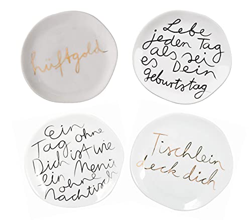 Räder Dining Mix & Match Teller 4er-Mix, ca 14cm in der Diagonale - 4 Kuchenteller