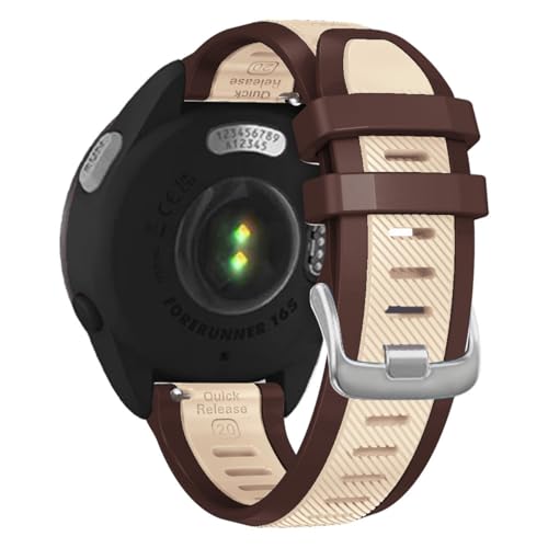 Correa de silicona 20mm para Garmin Forerunner y Vivoactive miniatura 1