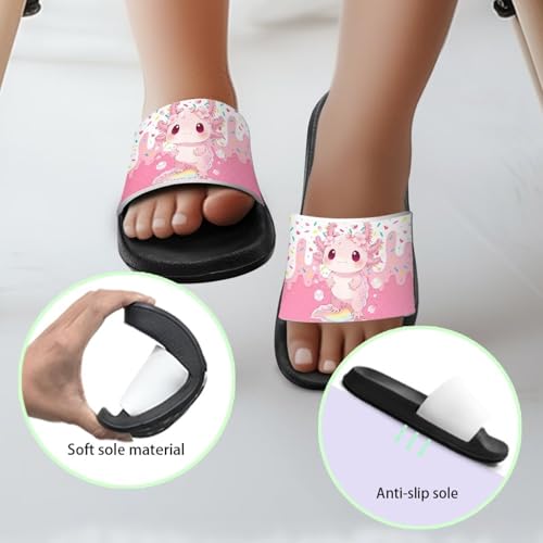 Image of Boy & Girls Slide Sandals Kids Shower Shoes Non Slip Summer Slippers Beach Sandals