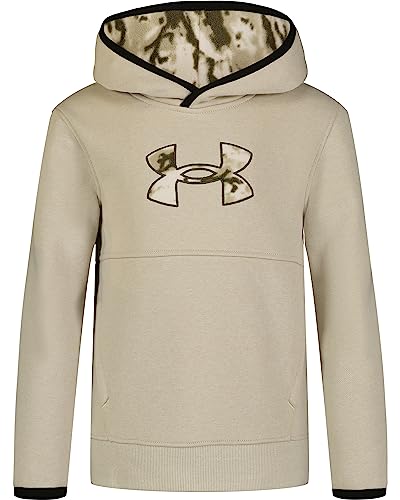 Image of Under Armour Boys' Fleece Pullover Hoodie Sweatshirt, Soft & Comfortable, Relaxed Fit