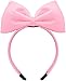 1Pc Sweet Pink Halloween Bow Headband Bowknot Hair Hoops Bands Headpiece Hairband for Women and Grils,Women Christmas Birthday Party Decorations Accessories Easy to Wear,Headbands Hair Accessories