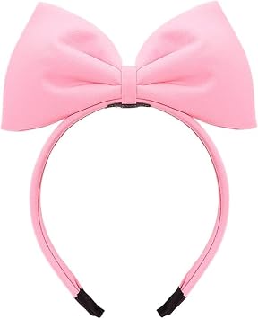 1Pc Sweet Pink Halloween Bow Headband Bowknot Hair Hoops Bands Headpiece Hairband for Women and Grils,Women Christmas Birthday Party Decorations Accessories Easy to Wear,Headbands Hair Accessories