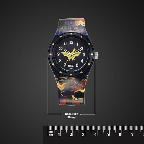 Image of Zoop Justice League Quartz Analog Black Dial Multicolour Plastic Strap Watch for Kids - C4048PP57