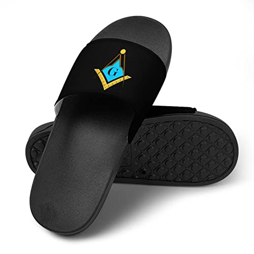 Color Freemason Symbol Outdoor Slippers PVC Women And Men Bath Slip On Home Shoes Non-Slip4