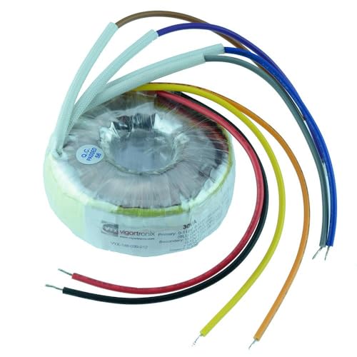 Image of VTX-146-030-224 Mains Toroidal Transformer 30VA Power, Windings 2 x 115V, 2 x 24V