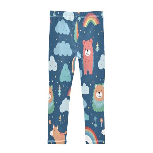 Toddler Girls Leggings Printed Yoga Pants Leggings Rainbow Bear for Kids2