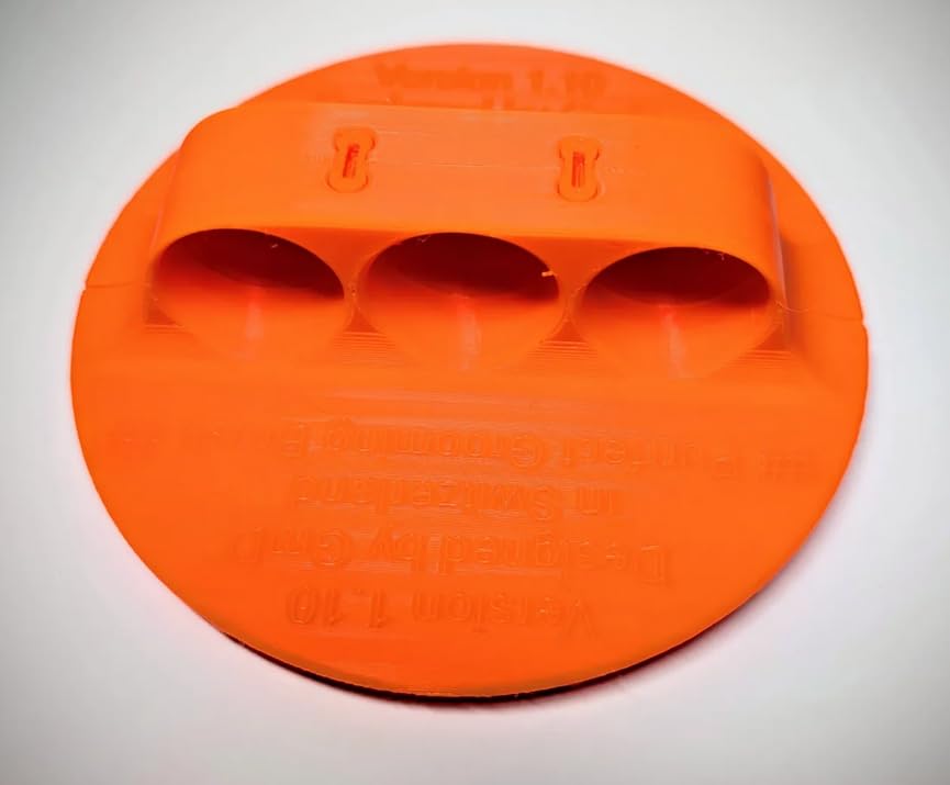 3D-Printed Hair Comb with Eco-Friendly Material (Orange)