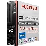 【整備済み品】富士通 デスクトップPC D586/第6世代 i5-6400/Win11 Pro/MS Office H&B 2019/wajunのwifi/Bluetooth/DVD/16GB/512GB SSD