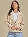 luvamia Winter Jacket Fashion Jackets for Women Beige Jacket Chaquetas De Invierno Para Mujer Teacher Clothes for Women Trendy Fall Jackets Womens Jackets Trendy Beige Large Fits Size 12 / Size 14