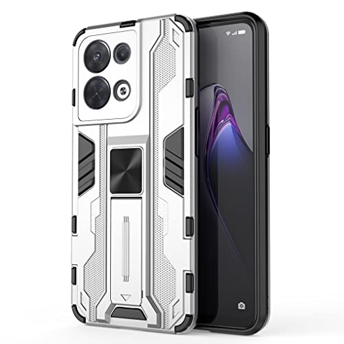 Custodia SEAHAI Per Oppo Reno 8 5G – Anti-caduta Militare, Con Supporto Pieghevole, Colore Verde