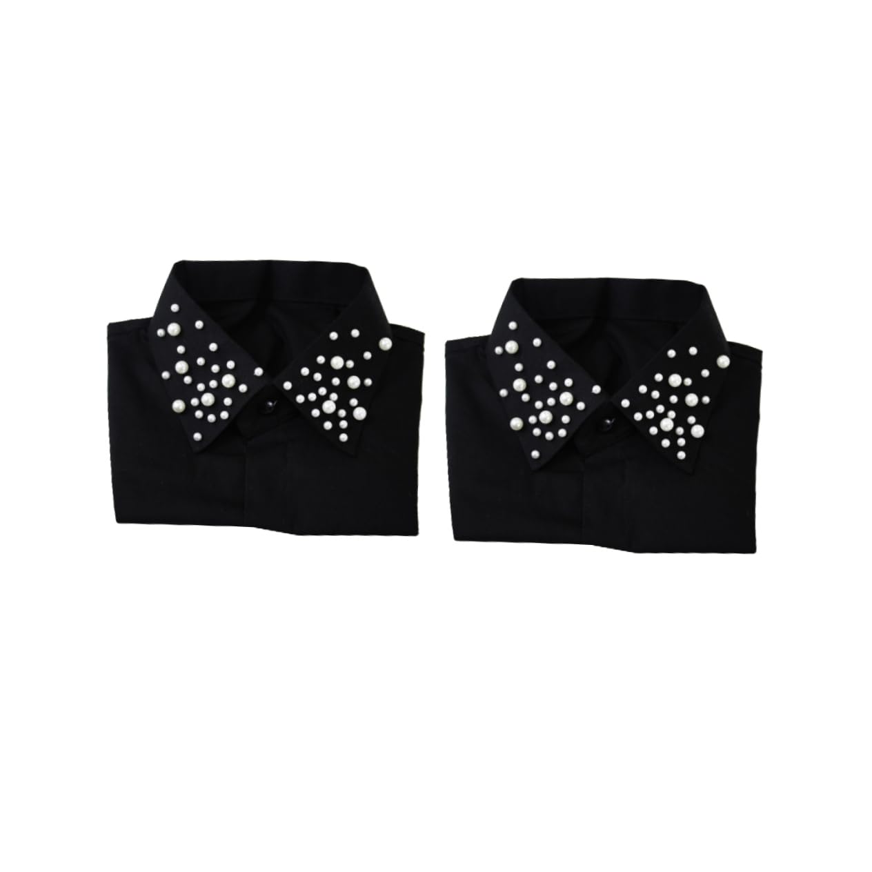 GALPADA col amovible femme chemises tee shirt tee-shirt teeshirt Col demi-chemise faux col amovible chemisier demi-chemise Black