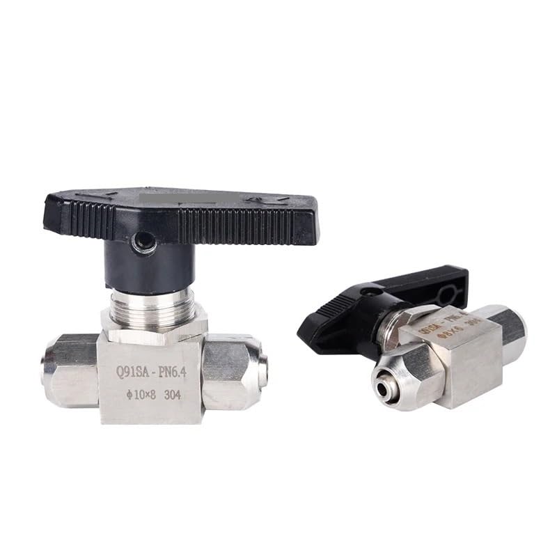 Válvula de bola 8mm OD de acero inoxidable 304 para reparar fugas de aire y agua al instante