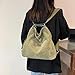 Elegante mochila de gran capacidad mochila ajustable correa de pana crossbody bolsa para llevar o llevar hombro bolso vintage Imagen de Elegante mochila de gran capacidad mochila ajustable correa de pana crossbody bolsa para llevar o llevar hombro bolso vintage