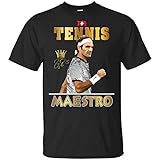 U.S Open 0 Sport Roger Federer Tennis Master T-Shirt Black-Navy Men-0, 3XL, Black
