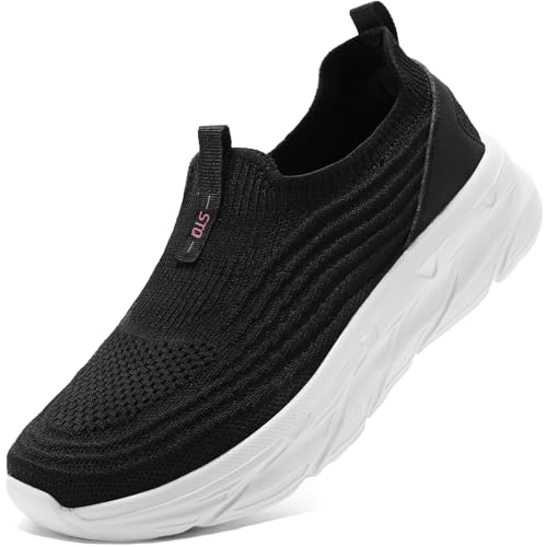 Image of STQ Womens Walking Shoes Slip On Tennis Shoes Comfortable Lightweight Memory Foam Orthopedic Sneakers for Indoor Outdoor Gym Workout Sports