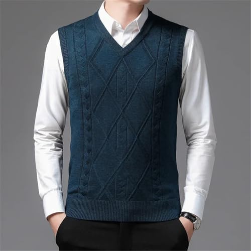 Men Sweater Vest Sleeveless Clothes Short Slim Fit Sweater Clothes4