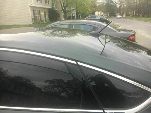 Mastro de antena externa preto 6 3/4 para Ford Fusion 2006-2020 - Substituição de antena automotiva para carros, caminhões e SUV - Compatível com rádio FM AM - Acessórios externos de carros e