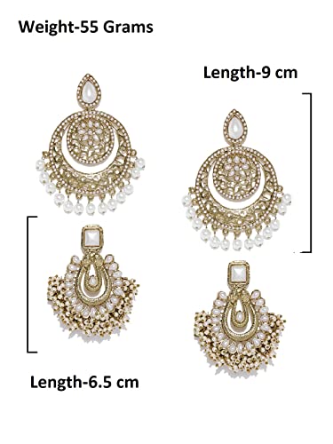Antique Metal Plated Dangle Earrings for Women - ZPFK8739