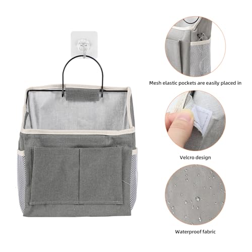 Hängeorganizer 2 Stück faltbar - Wandorganizer & Tür Organizer hängend mit Taschen für Bad, Küche, Camping - Hängende Aufbewahrungstaschen, Körbe und Camping-Organizer