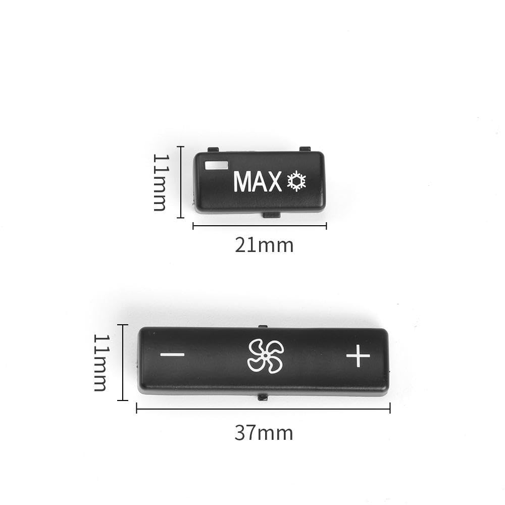 14PCS Car AC Control Air Conditioning Cap Switch Button Covers for BMW 5 Series E39 X5 E53 1996-2002 64116915812