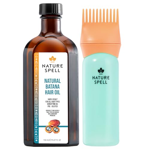 Nature Spell Batana Oil for Hair Growth with Comb Applicator Vegan 150ml