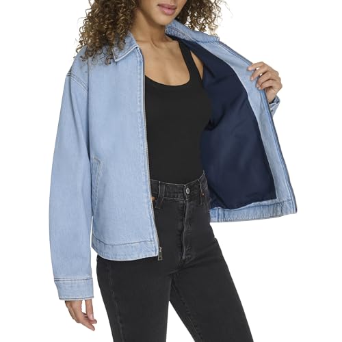Image of Levi's Women's Zip Up Utility Jacket with Collar
