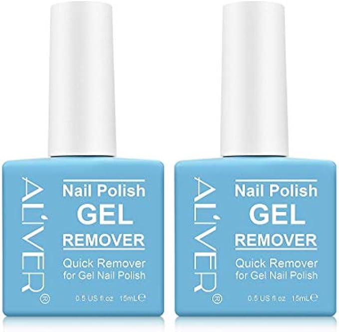 Gel Nail Polish Remover (2 Pack) - Remove Gel Nail Polish Within 2-3 Minutes - Quick & Easy Polish Remover - No Need For Foil, Soaking Or Wrapping 0.5 Fl Oz