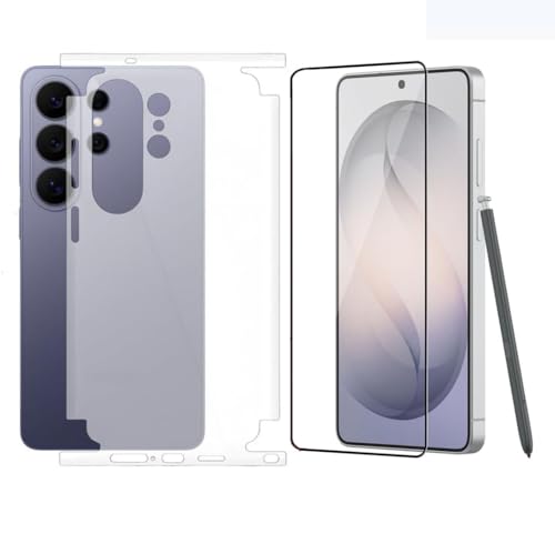 Image of Tempered Glass Screen Protector Compatible for | Front And Back Screen Guard With camera lens protector (Samsung Galaxy S26 Ultra 5G, 2in1)