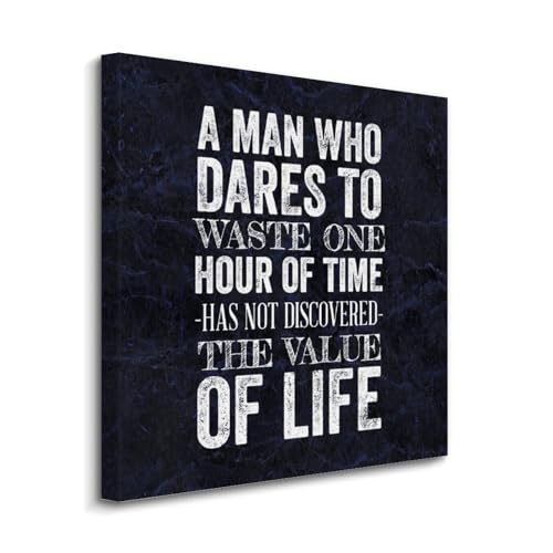 Pintura de casa de campo en póster de pared con frase motivacional decorativa para casa