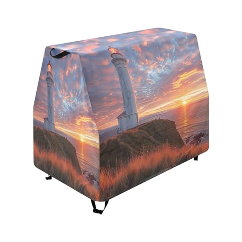 GOODOLD Lighthouse at Sunset Kids Water Table Cover for Rain Showers Splash Pond Water Table, Waterproof Dustproof Anti-UV Outdoor Toys Cover, Cover Only