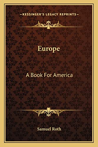 Europe: A Book For America