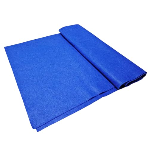 Jtnohx Feltro Blu,Tessuto di Feltro per L'artigianato, Fogli di Tessuto Morbido per L'arte e Progetti di Cucito 1,4mm di Spessore 91x135CM Flessibile
