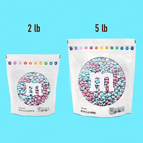 M&M's Gender Reveal Milk Chocolate Candy, 2Lbs Of Light Blue & Light Pink M&M's With Themed Icons For Baby Showers, Gender Reveal Parties & New Baby Favors #TOP2