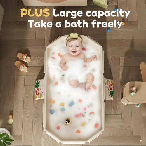 Baignoire pliable bébé grand seau de bain portable pour nourrisson - 5