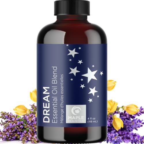 Image of Sleep Essential Oil Blend for Diffuser - Dream Essential Oils for Diffusers Aromatherapy and Relaxation with Clary Sage Ylang-Ylang Roman Chamomile and Lavender for Sleep Time Support (4 Fl Oz)