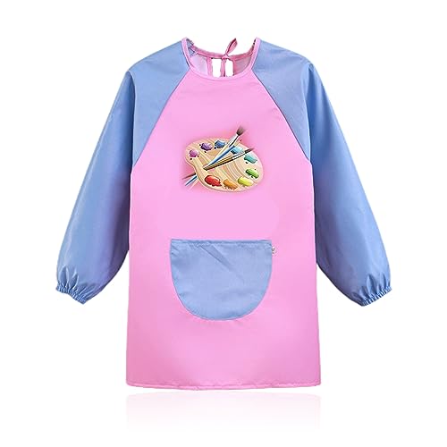 KQNM 1 Paquete de Ropa para Pintar para niños, Delantales Impermeables para Pintar para niños de 5 a 12 años, Bricolaje para Pintar Manualidades para Hornear