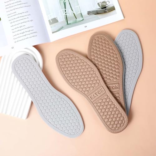 Image of 3 Pairs Super-Soft Shoe Insoles Inserts, Two-Layered Shoe Inserts of Foam, Breathable, Sweat-Absorbent, Memory Foam Shoe Insert Insoles for Any Shoes (Women 8.5-11 Men 7.5-10)