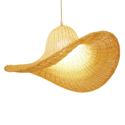 Lustre en osier réglable pour éclairage de salle à manger rustique