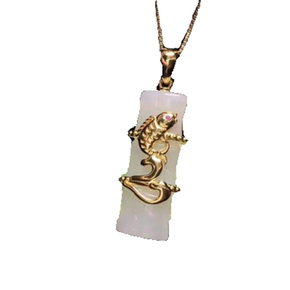 Bijou en argent et pendentif en jade blanc Hotan cadeau idéal pour femme