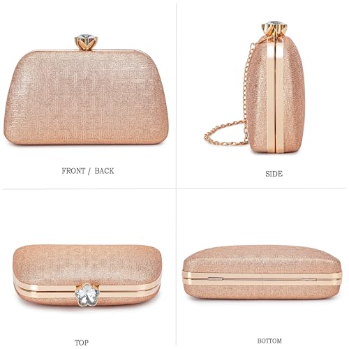 Image of BBTT.ful New Clutch Purses for Women Elegant Evening Bag for Party, Wedding, and Formal Events