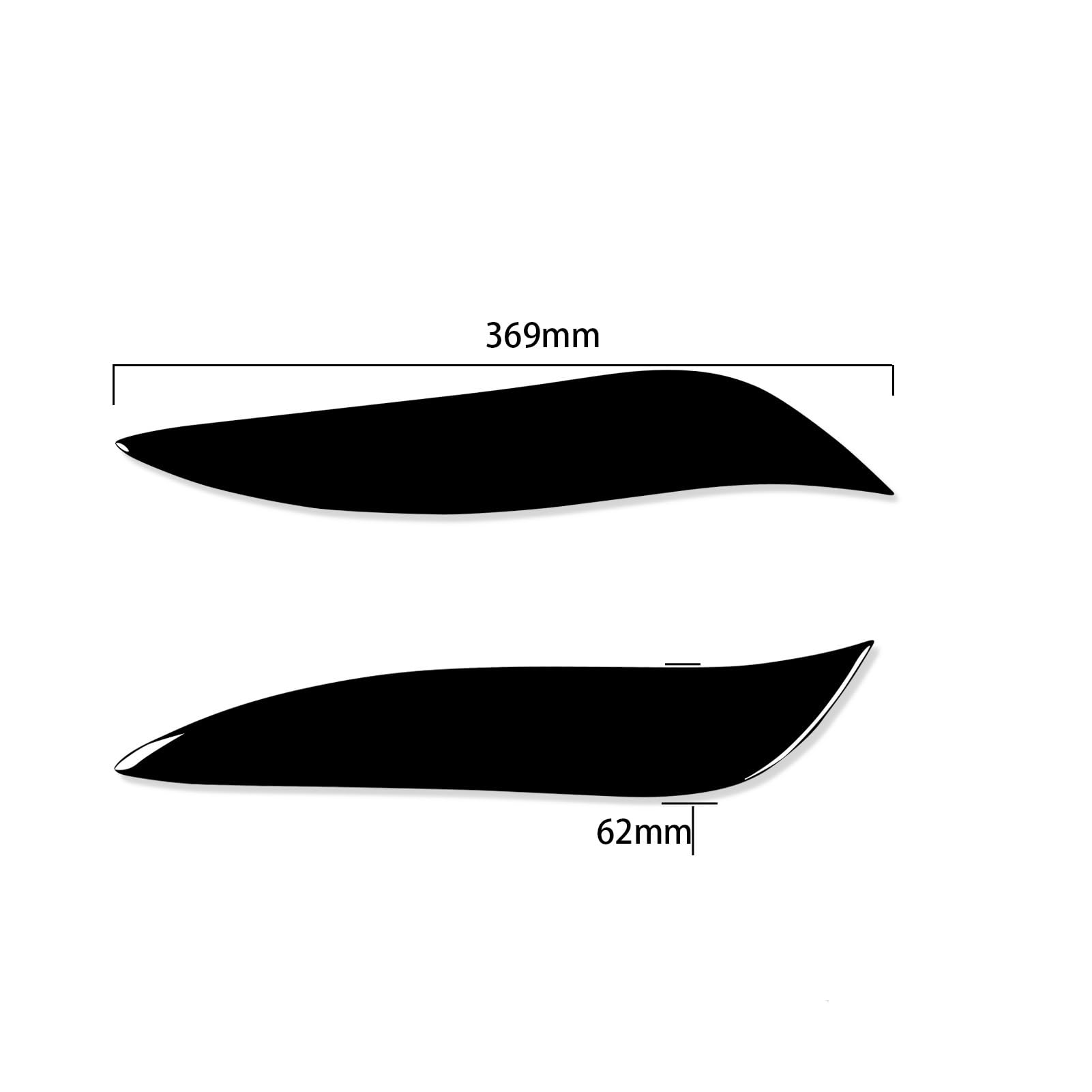 per Corolla 2008 2009 2010 2011 Fari Anteriori per Auto Sopracciglia Palpebre Copertura Rivestimento Kit carrozzeria Tuning Faro Sopracciglia Palpebre