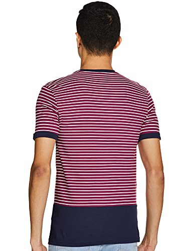 Image of United Colors of Benetton Men's Striped Regular Fit T-Shirt