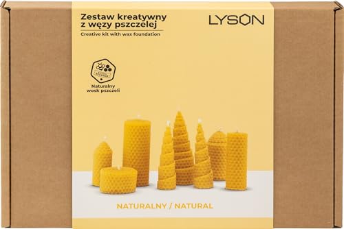 LYSON Kit de fabrication de bougies créatives - Bougies faites à la main - Cadeau idéal pour enfants et adultes - Kit naturel