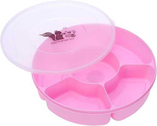 DOITOOL Recipiente de pasta para servir aperitivos con tapa, recipiente para servir dulces y nueces, bandeja de frutas divididas con 6 secciones disponible en Yaxa Costa Rica