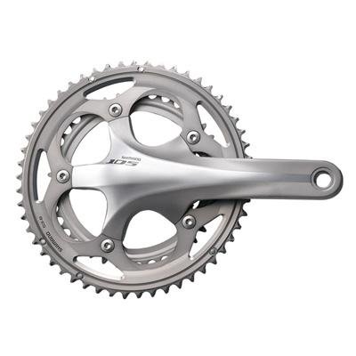 SHIMANO 105 Compact Road Bicycle Crank Set - FC-5750 (Silver