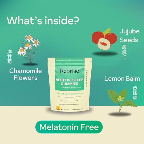 Melatonin Free Natural Sleep Aid Gummies for Adults | NO Melatonin | Herbal Jujube & Chamomile, Lemon Balm - Deep Sleep Supplement & Relaxation for zzz, 45 Vegan Gummies (45 Gummies (1 Pack)) - Image 5