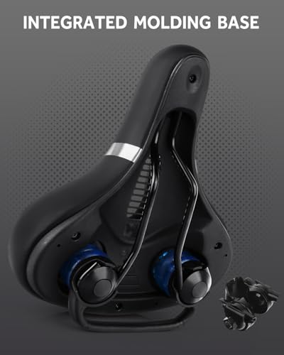 Gray-L Memory Foam Wide Bike Seat