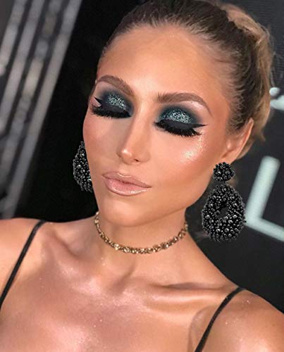 Statement Drop Earrings - Bohemian Beaded Teardrop Dangle Earrings Gift for Women2