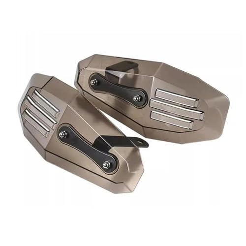 HPZPRPCEW Motorrad-Handprotektoren Windschutz Universal Für Yamaha XVS1300CA V-MAX FZ-1 XV1100 SR500 T-MAX FZX750 TDM850 SR400 SRX400 SRV400(Geräuchert)