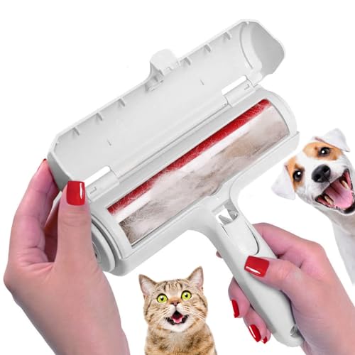 Image of Pet Hair Remover Roller Dog & Cat Fur Remover with Self-Cleaning Base - Reusable Upgraded Animal Fur Removal Tool Cat Dog Hair Remover for Furniture, Couch, Carpet, Clothing and Bedding